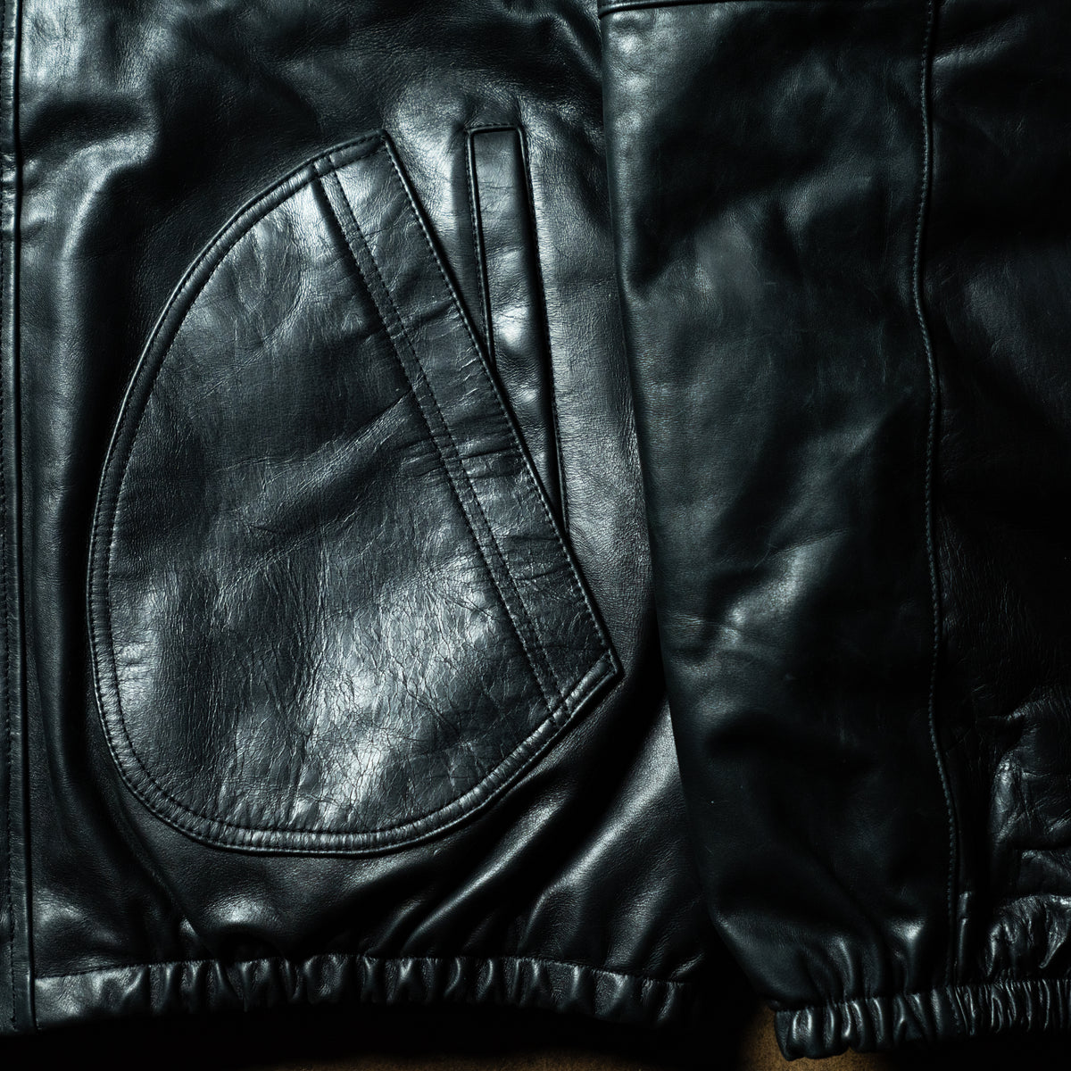 Leather down jacket – One trick pony