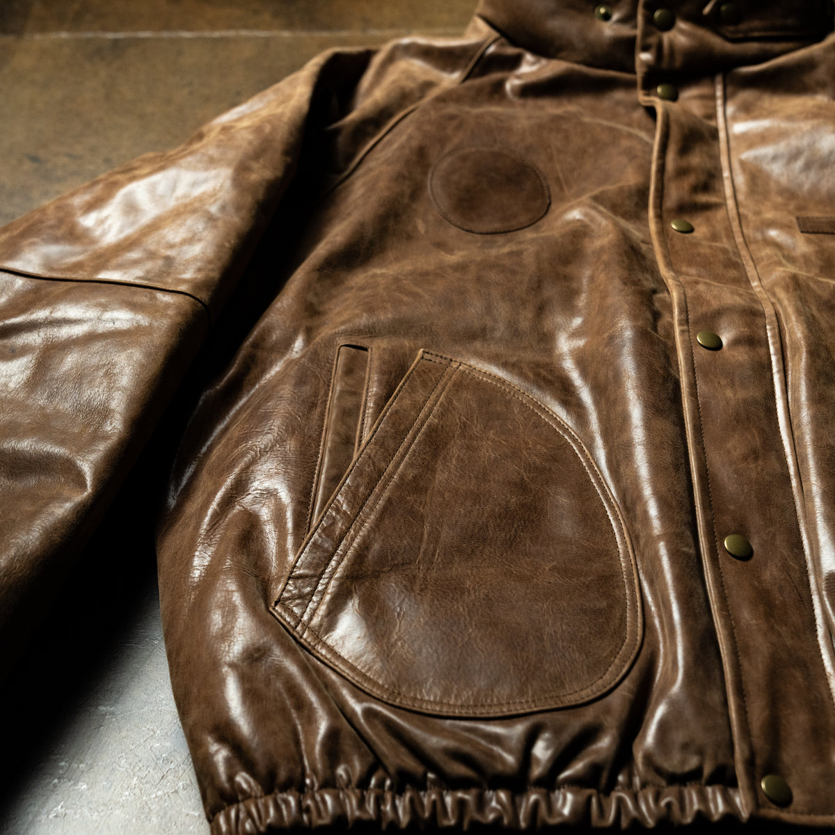 Leather down jacket – One trick pony