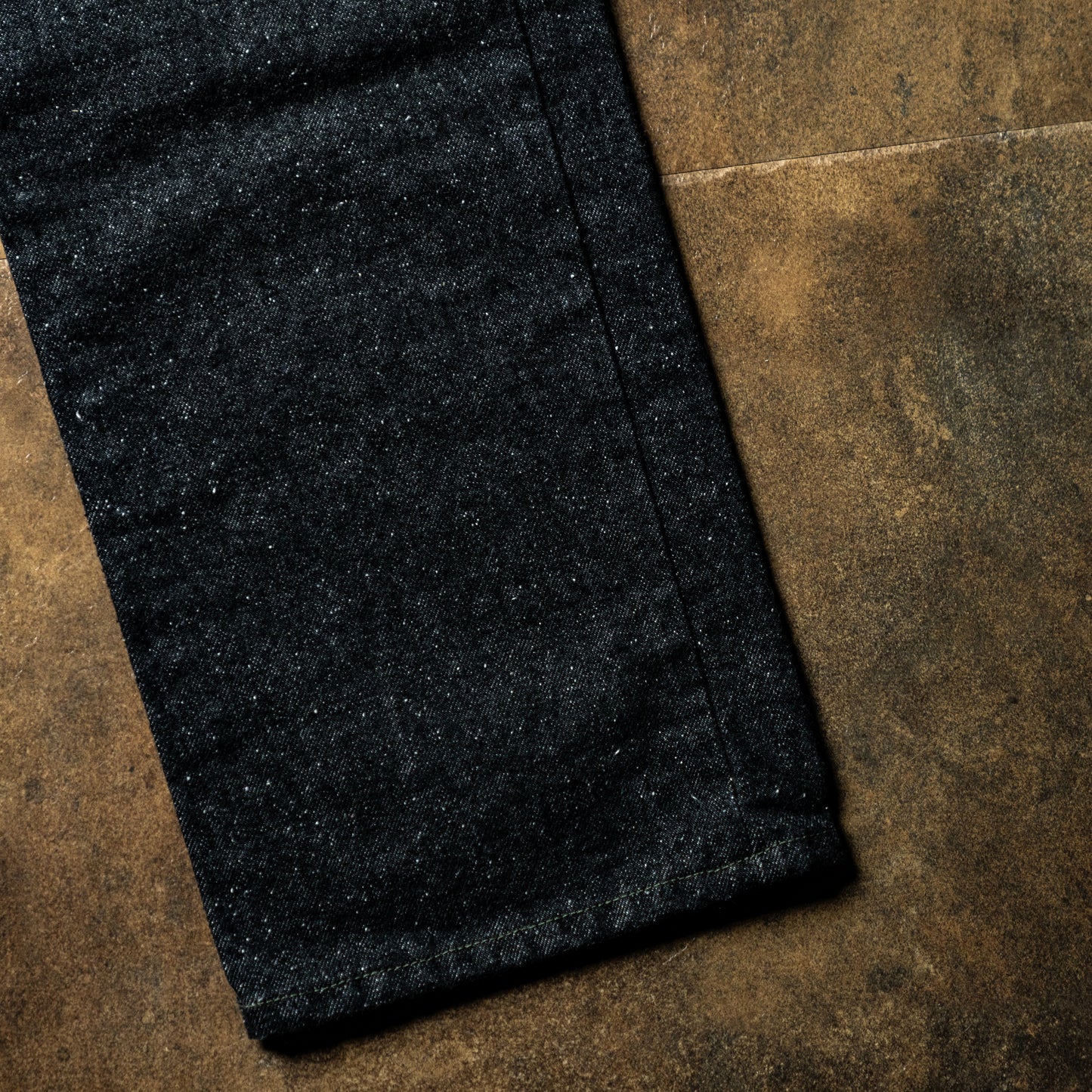 Straight denim pants black