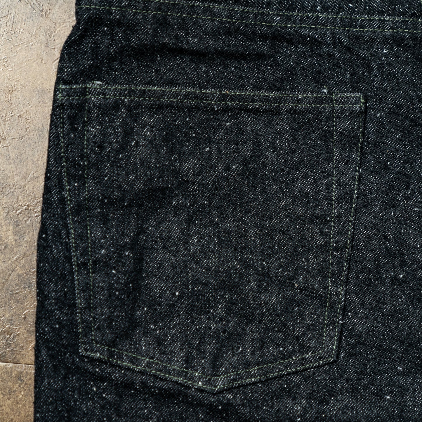 Straight denim pants black